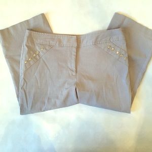 Studded Gray Crop Pants